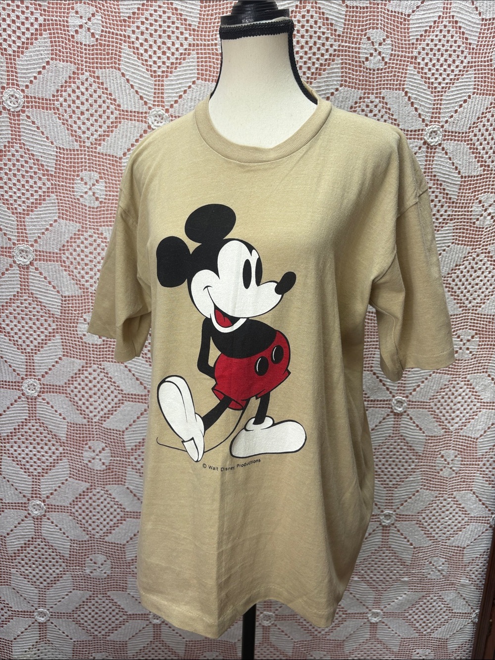 Rare vintage 1980s Mickey Mouse tee by Allison, size L.